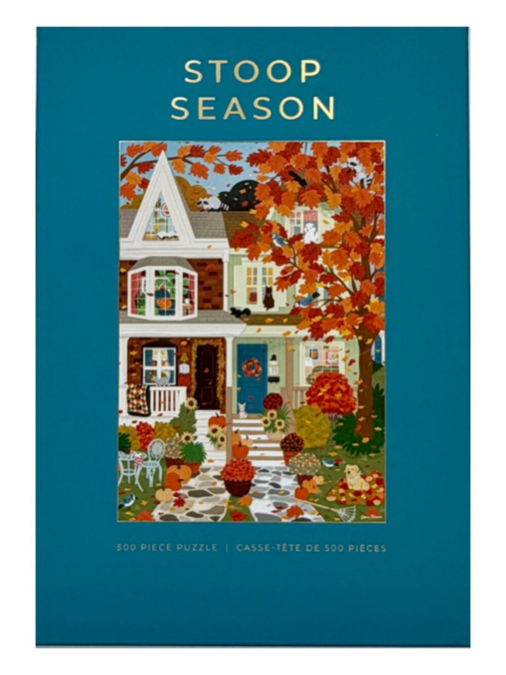 Hobbry Stoop Season 500 Piece Jigsaw Puzzle Fall Autumn New Sealed
